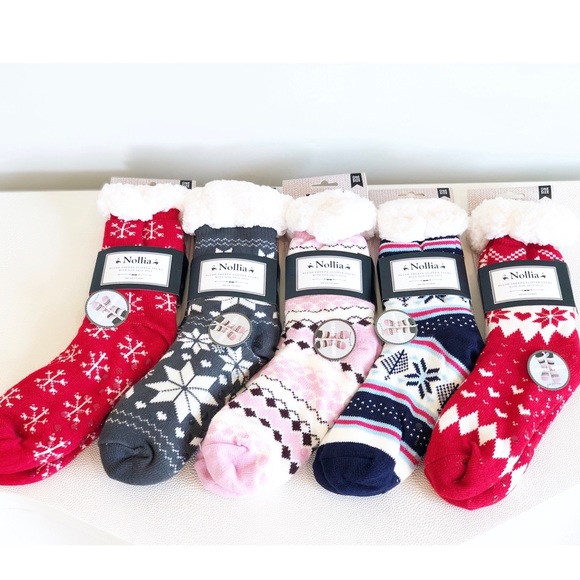 Warm Cozy Sherpa Socks Stocking Stuffer - Picture 6 of 7